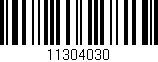 Código de barras (EAN, GTIN, SKU, ISBN): '11304030'