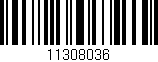 Código de barras (EAN, GTIN, SKU, ISBN): '11308036'