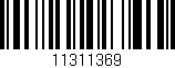 Código de barras (EAN, GTIN, SKU, ISBN): '11311369'