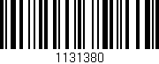 Código de barras (EAN, GTIN, SKU, ISBN): '1131380'