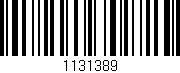Código de barras (EAN, GTIN, SKU, ISBN): '1131389'