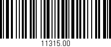 Código de barras (EAN, GTIN, SKU, ISBN): '11315.00'