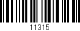 Código de barras (EAN, GTIN, SKU, ISBN): '11315'