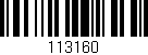 Código de barras (EAN, GTIN, SKU, ISBN): '113160'