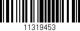 Código de barras (EAN, GTIN, SKU, ISBN): '11319453'