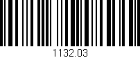 Código de barras (EAN, GTIN, SKU, ISBN): '1132.03'