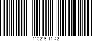 Código de barras (EAN, GTIN, SKU, ISBN): '113215-11-42'