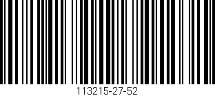 Código de barras (EAN, GTIN, SKU, ISBN): '113215-27-52'