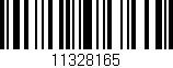 Código de barras (EAN, GTIN, SKU, ISBN): '11328165'