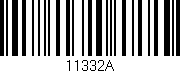 Código de barras (EAN, GTIN, SKU, ISBN): '11332A'