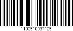 Código de barras (EAN, GTIN, SKU, ISBN): '1133518367125'