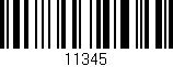 Código de barras (EAN, GTIN, SKU, ISBN): '11345'