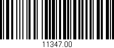 Código de barras (EAN, GTIN, SKU, ISBN): '11347.00'