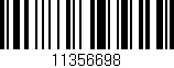 Código de barras (EAN, GTIN, SKU, ISBN): '11356698'