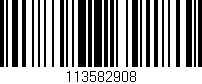 Código de barras (EAN, GTIN, SKU, ISBN): '113582908'