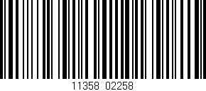 Código de barras (EAN, GTIN, SKU, ISBN): '11358/02258'