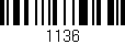 Código de barras (EAN, GTIN, SKU, ISBN): '1136'