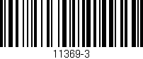 Código de barras (EAN, GTIN, SKU, ISBN): '11369-3'