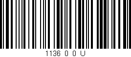 Código de barras (EAN, GTIN, SKU, ISBN): '1136_0_0_U'