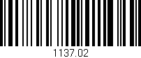 Código de barras (EAN, GTIN, SKU, ISBN): '1137.02'