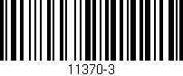 Código de barras (EAN, GTIN, SKU, ISBN): '11370-3'