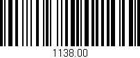 Código de barras (EAN, GTIN, SKU, ISBN): '1138.00'