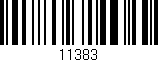 Código de barras (EAN, GTIN, SKU, ISBN): '11383'