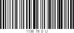 Código de barras (EAN, GTIN, SKU, ISBN): '1138_79_0_U'