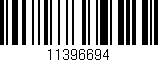 Código de barras (EAN, GTIN, SKU, ISBN): '11396694'