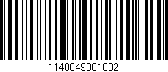 Código de barras (EAN, GTIN, SKU, ISBN): '1140049881082'