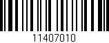 Código de barras (EAN, GTIN, SKU, ISBN): '11407010'