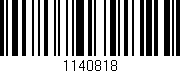 Código de barras (EAN, GTIN, SKU, ISBN): '1140818'