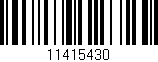 Código de barras (EAN, GTIN, SKU, ISBN): '11415430'