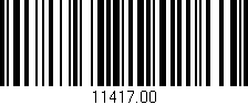 Código de barras (EAN, GTIN, SKU, ISBN): '11417.00'