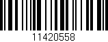 Código de barras (EAN, GTIN, SKU, ISBN): '11420558'