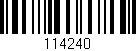 Código de barras (EAN, GTIN, SKU, ISBN): '114240'