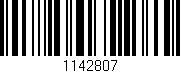 Código de barras (EAN, GTIN, SKU, ISBN): '1142807'