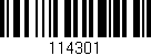 Código de barras (EAN, GTIN, SKU, ISBN): '114301'