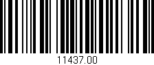 Código de barras (EAN, GTIN, SKU, ISBN): '11437.00'