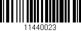 Código de barras (EAN, GTIN, SKU, ISBN): '11440023'