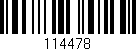 Código de barras (EAN, GTIN, SKU, ISBN): '114478'