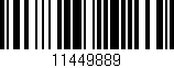 Código de barras (EAN, GTIN, SKU, ISBN): '11449889'