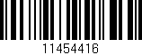 Código de barras (EAN, GTIN, SKU, ISBN): '11454416'