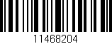 Código de barras (EAN, GTIN, SKU, ISBN): '11468204'