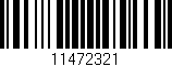 Código de barras (EAN, GTIN, SKU, ISBN): '11472321'