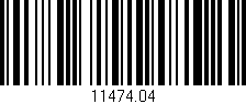 Código de barras (EAN, GTIN, SKU, ISBN): '11474.04'