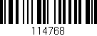 Código de barras (EAN, GTIN, SKU, ISBN): '114768'