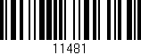 Código de barras (EAN, GTIN, SKU, ISBN): '11481'