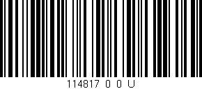 Código de barras (EAN, GTIN, SKU, ISBN): '114817_0_0_U'