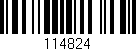 Código de barras (EAN, GTIN, SKU, ISBN): '114824'
